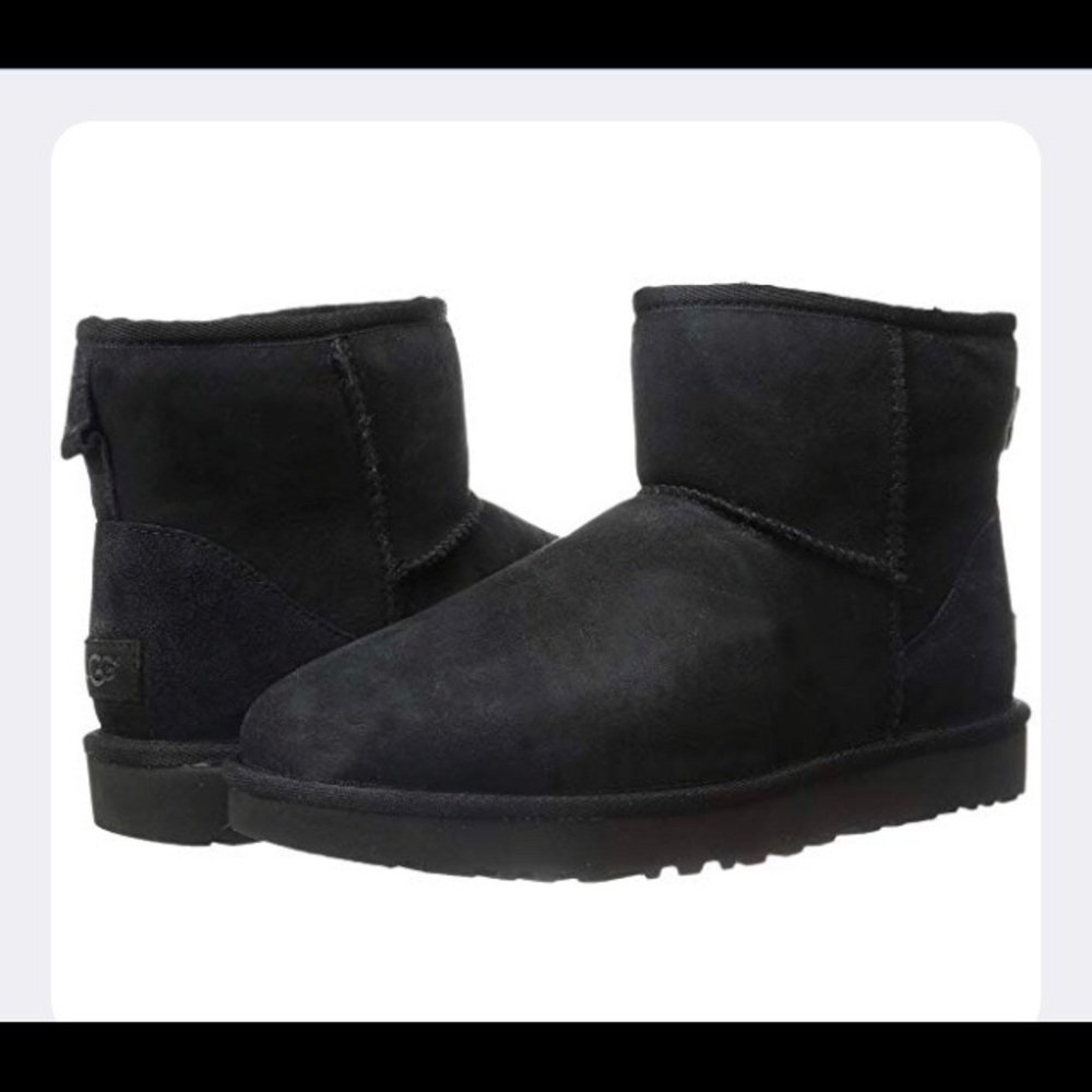 Ugg Classic Mini Black Suede Boots